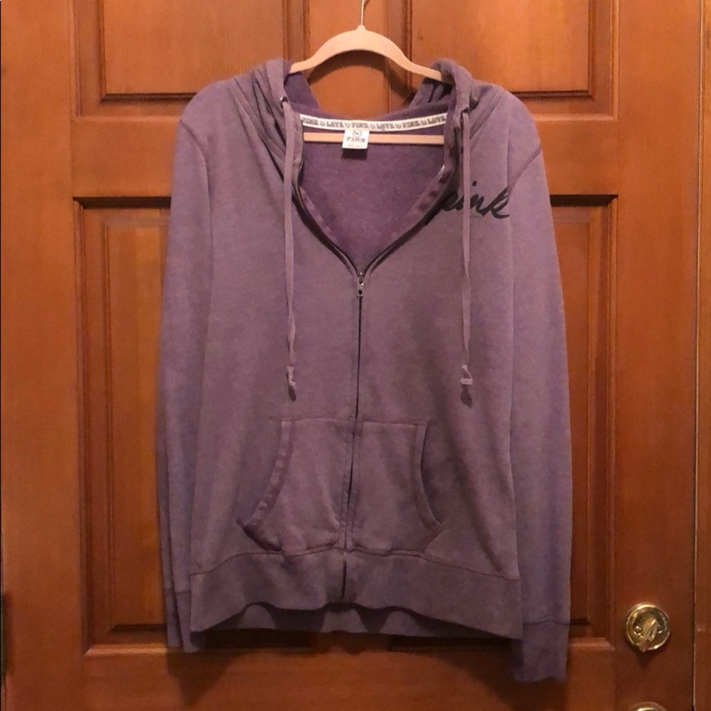 PINK French Terry Full-Zip Jacket